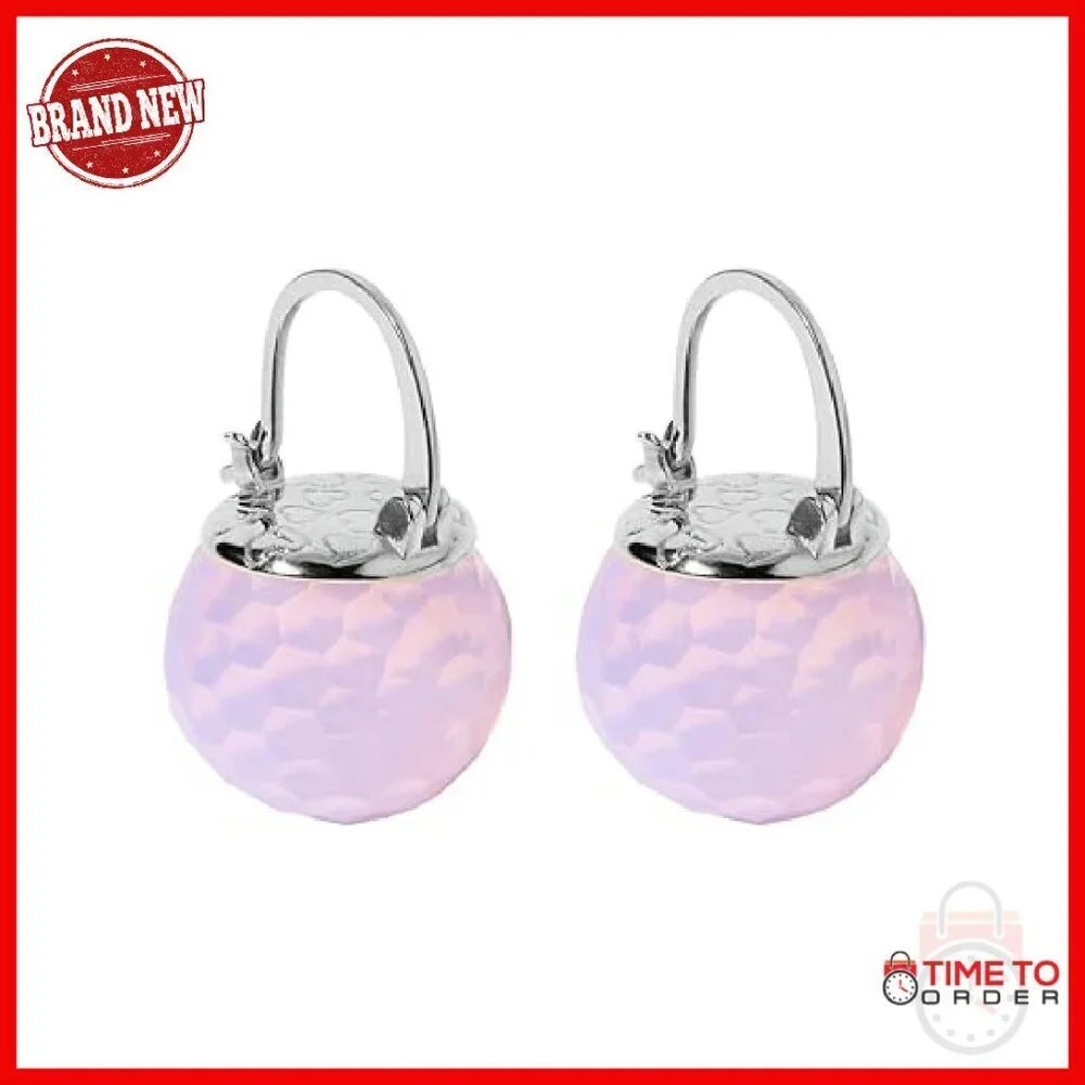 Sterling Silver Platinum Plated Crystal Dangle Earrings Hypoallergenic